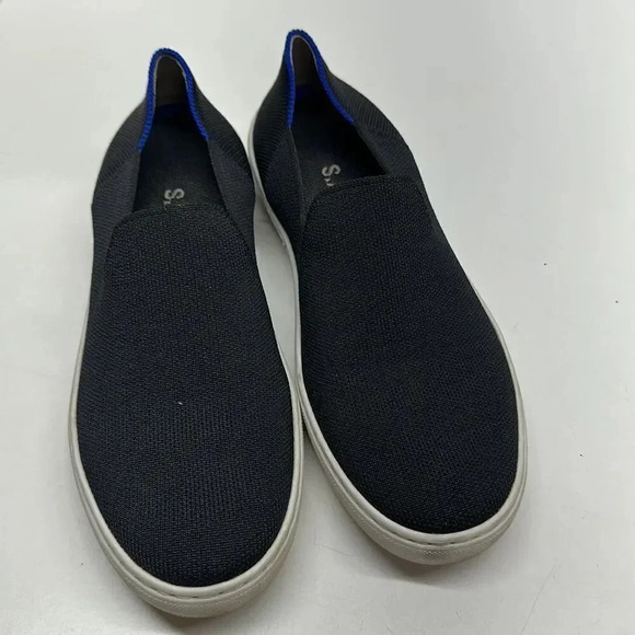 Rothys The Original Slip On Sneaker Laceless Round Washable Shoes Black Size 8 - Picture 2 of 11